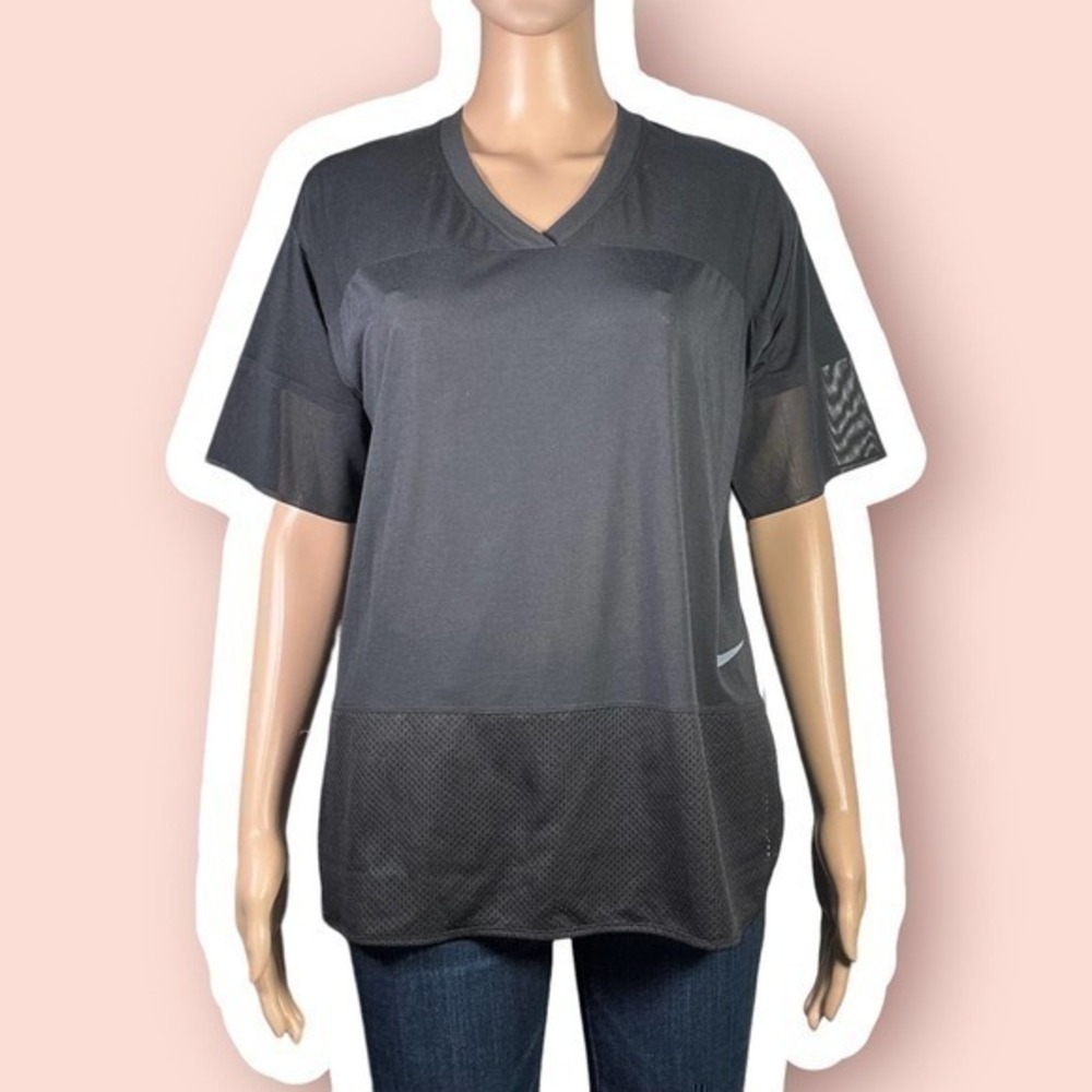 Nike Dri-Fit Black Jersey Style Mesh Paneled Shirt Size Small - "Leila"